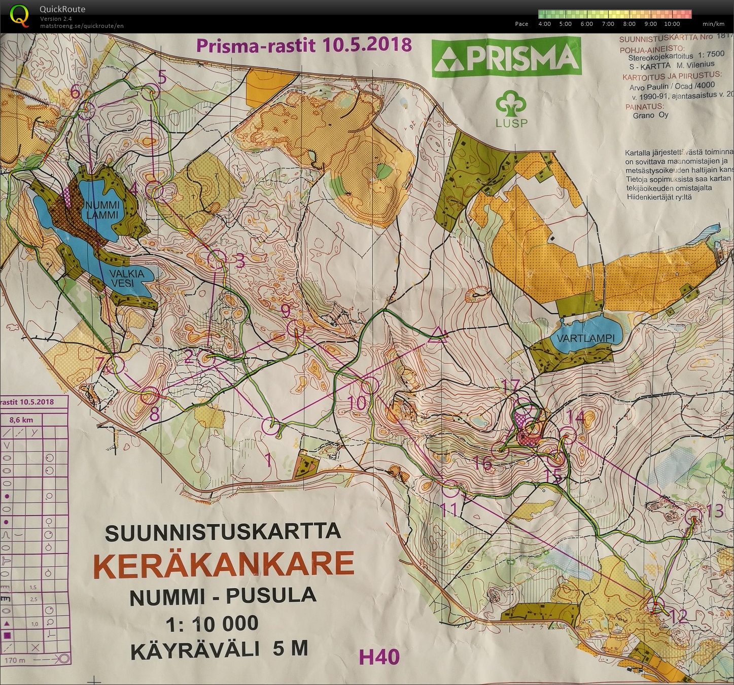 Prisma Rastit (10/05/2018)