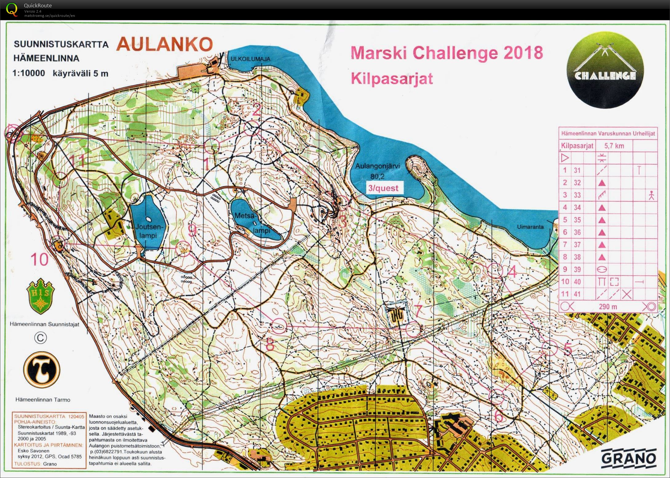 Marski Challenge Suunnistus (07/07/2018)