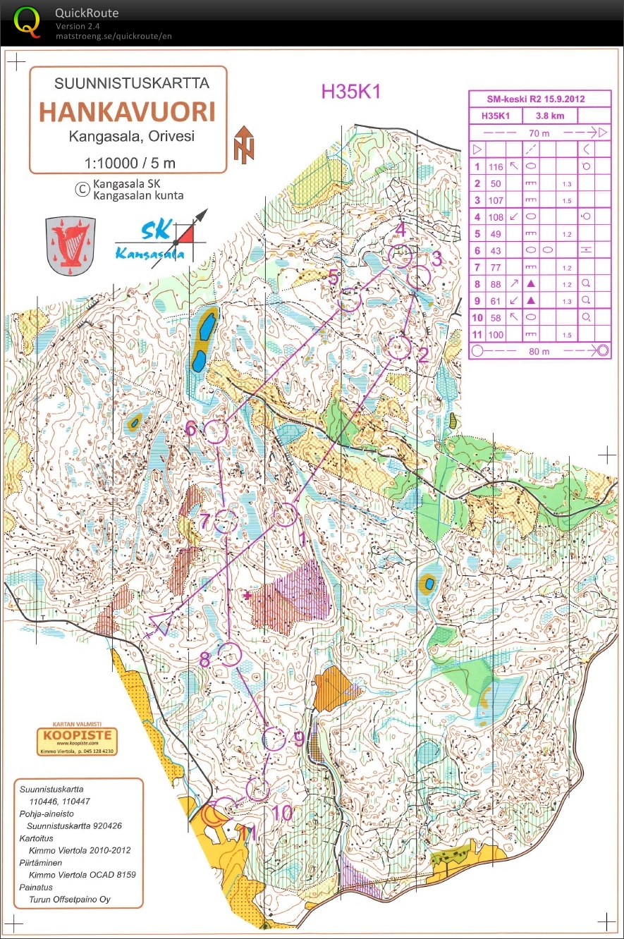 Qualification for Finnish Middle Distance Championship (15/09/2012)