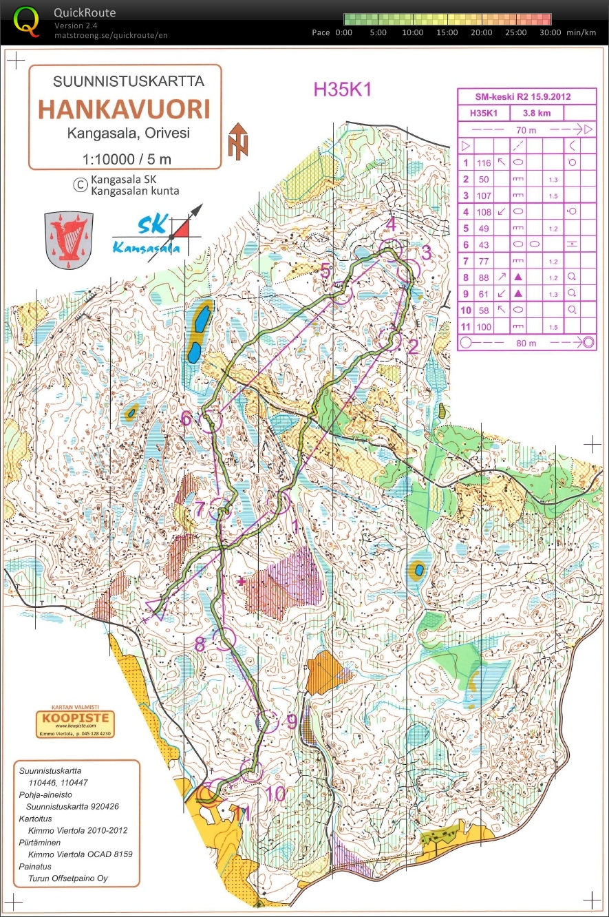 Qualification for Finnish Middle Distance Championship (15/09/2012)