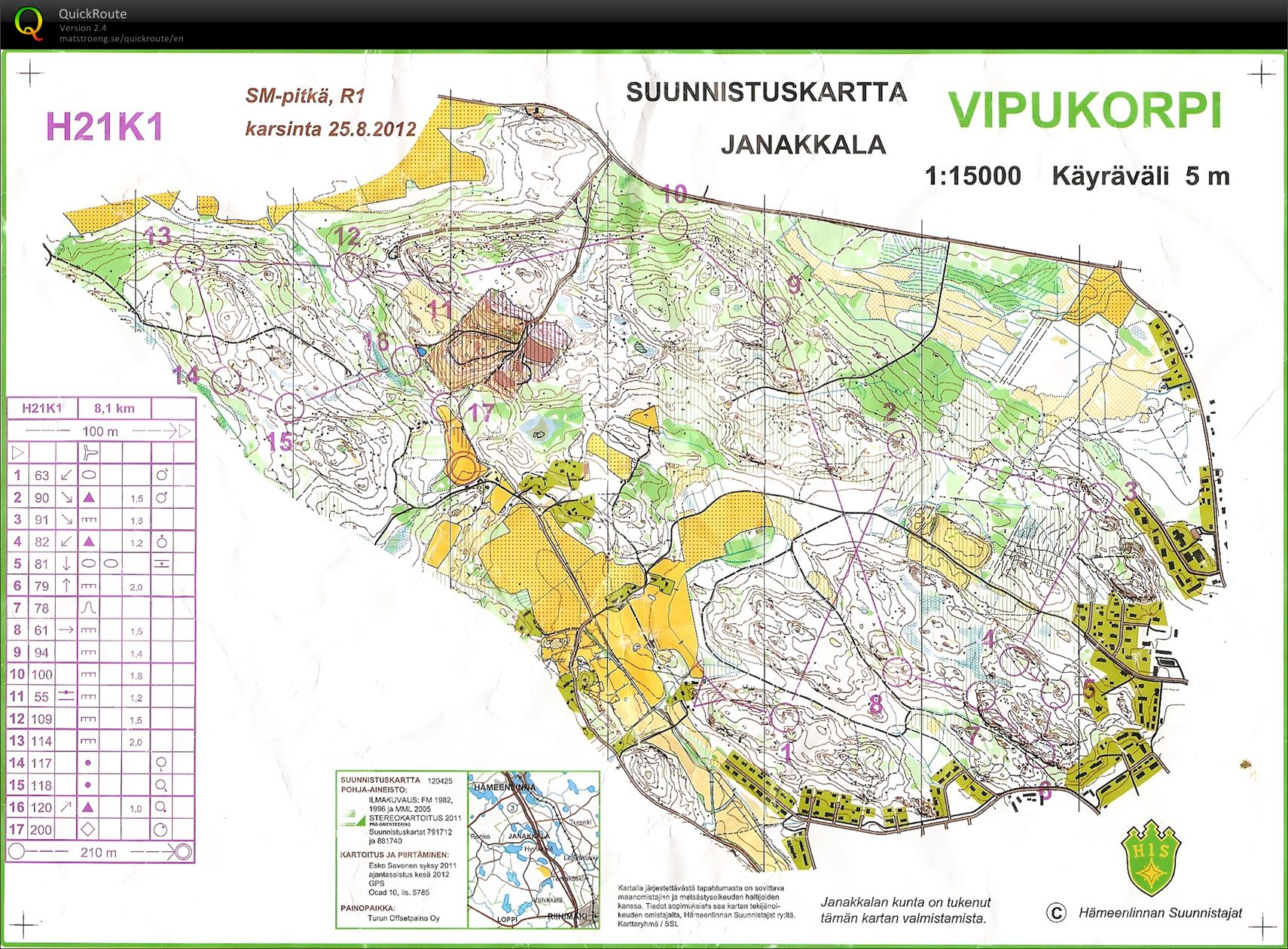 SM-pitkä, karsinta (25/08/2012)