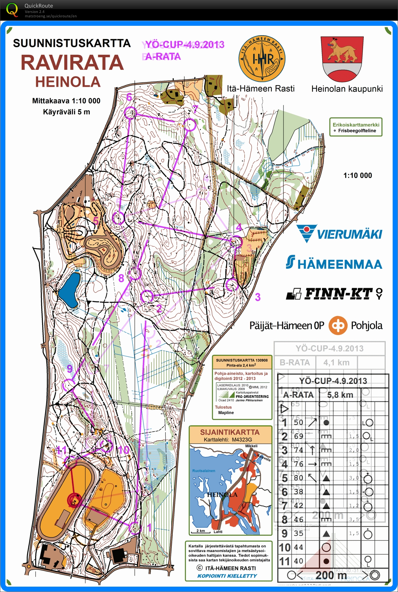 Yökuppi race 4 (04/09/2013)