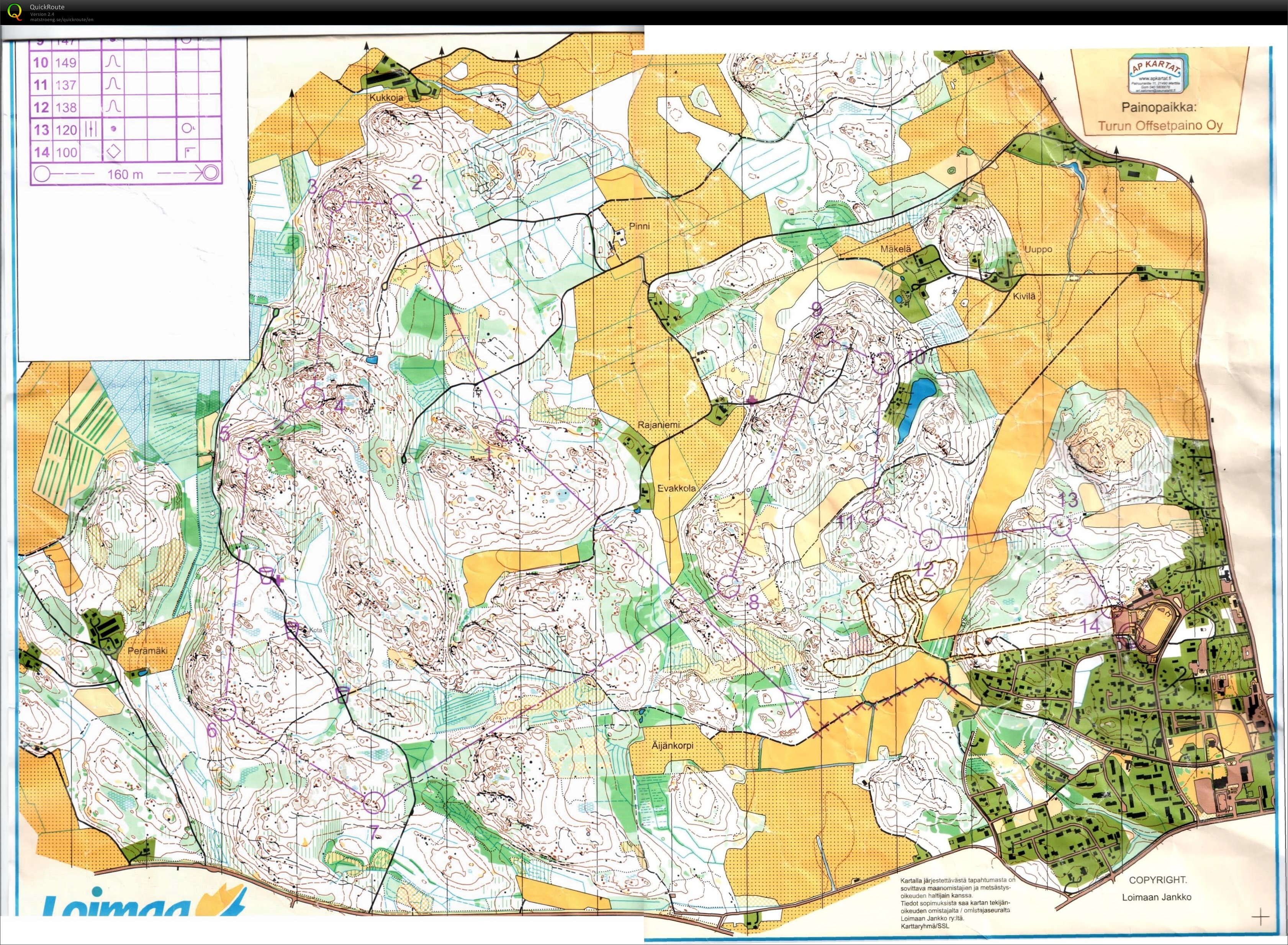 Finnish Night Orienteering Championship (28/09/2013)