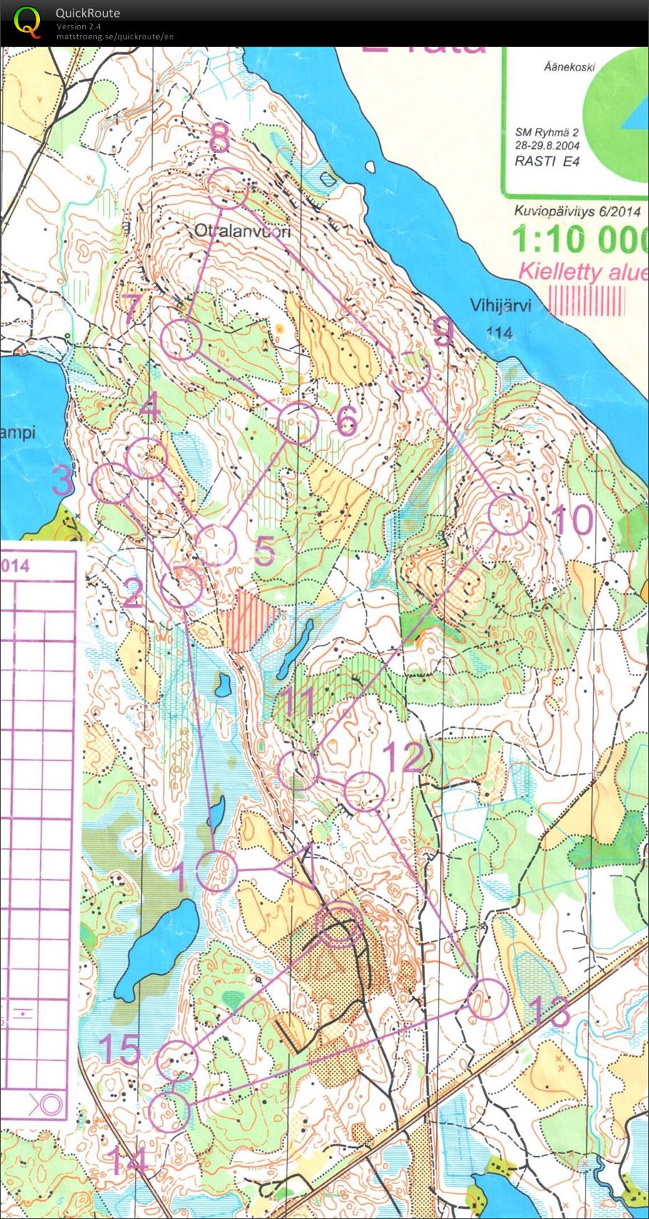 Xe4 iltarastit, Väliharju (11/07/2014)