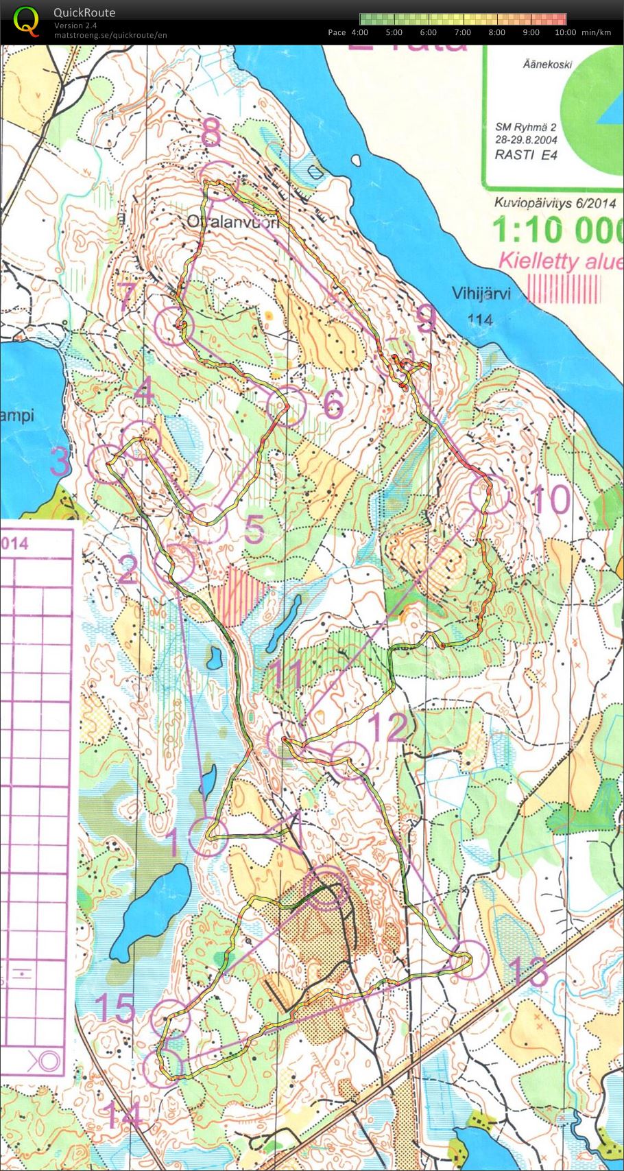 Xe4 iltarastit, Väliharju (11/07/2014)