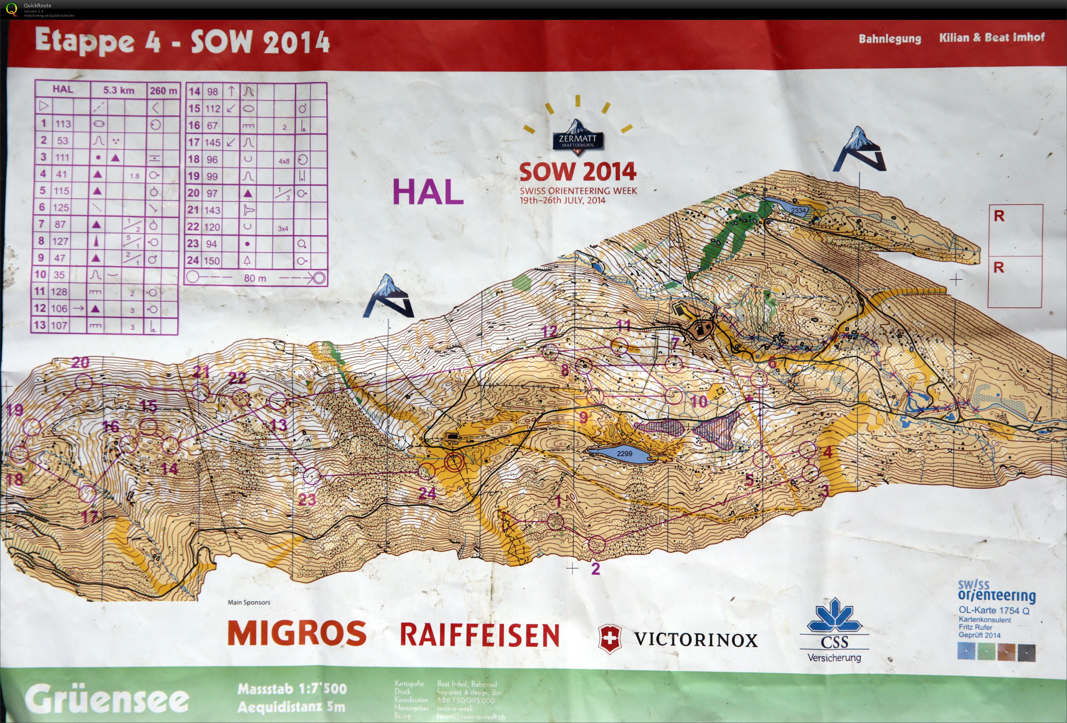 Swiss Orienteering Week, day 4 (24/07/2014)