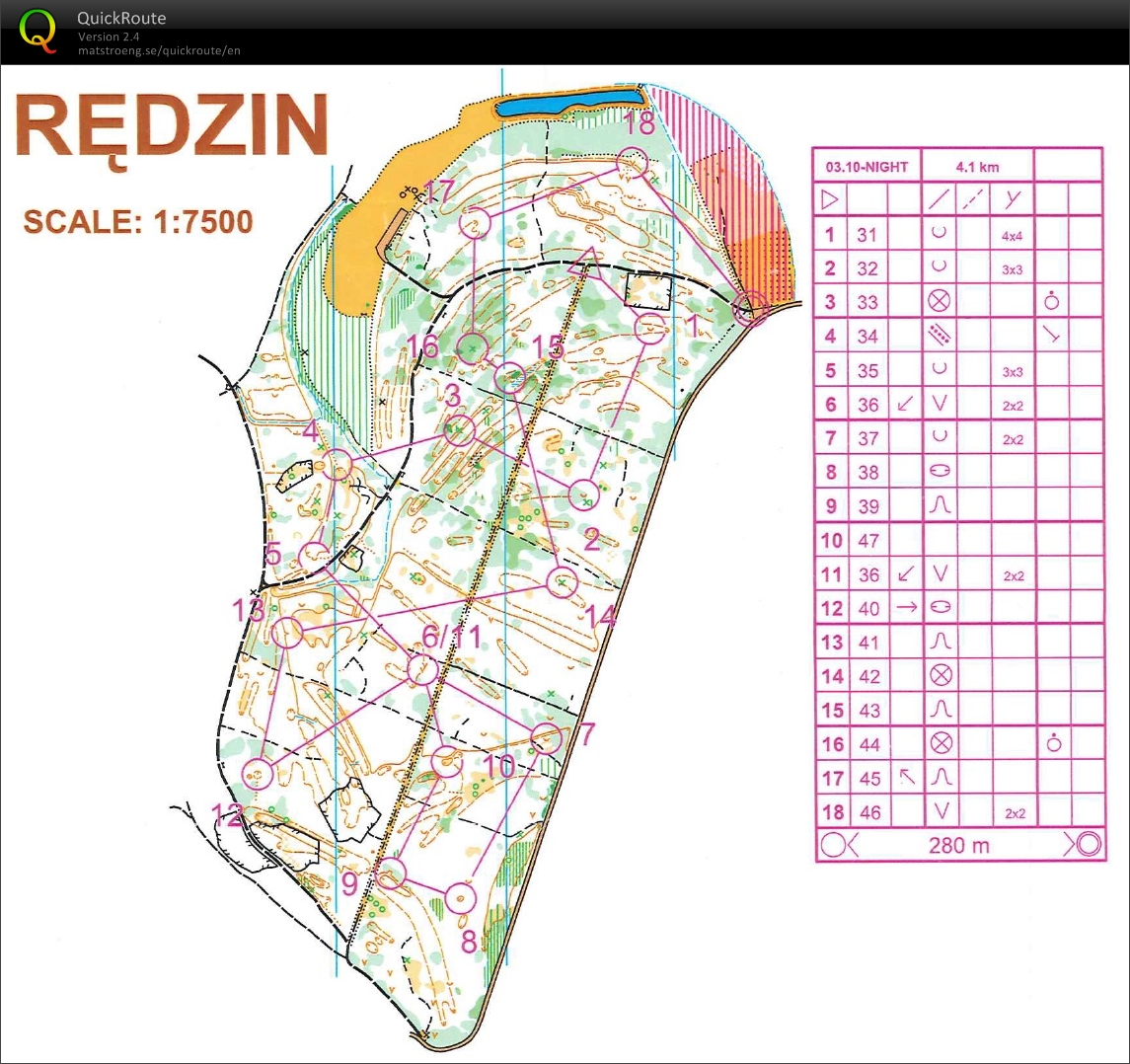 Night Orienteering in Wroclaw (03/10/2014)