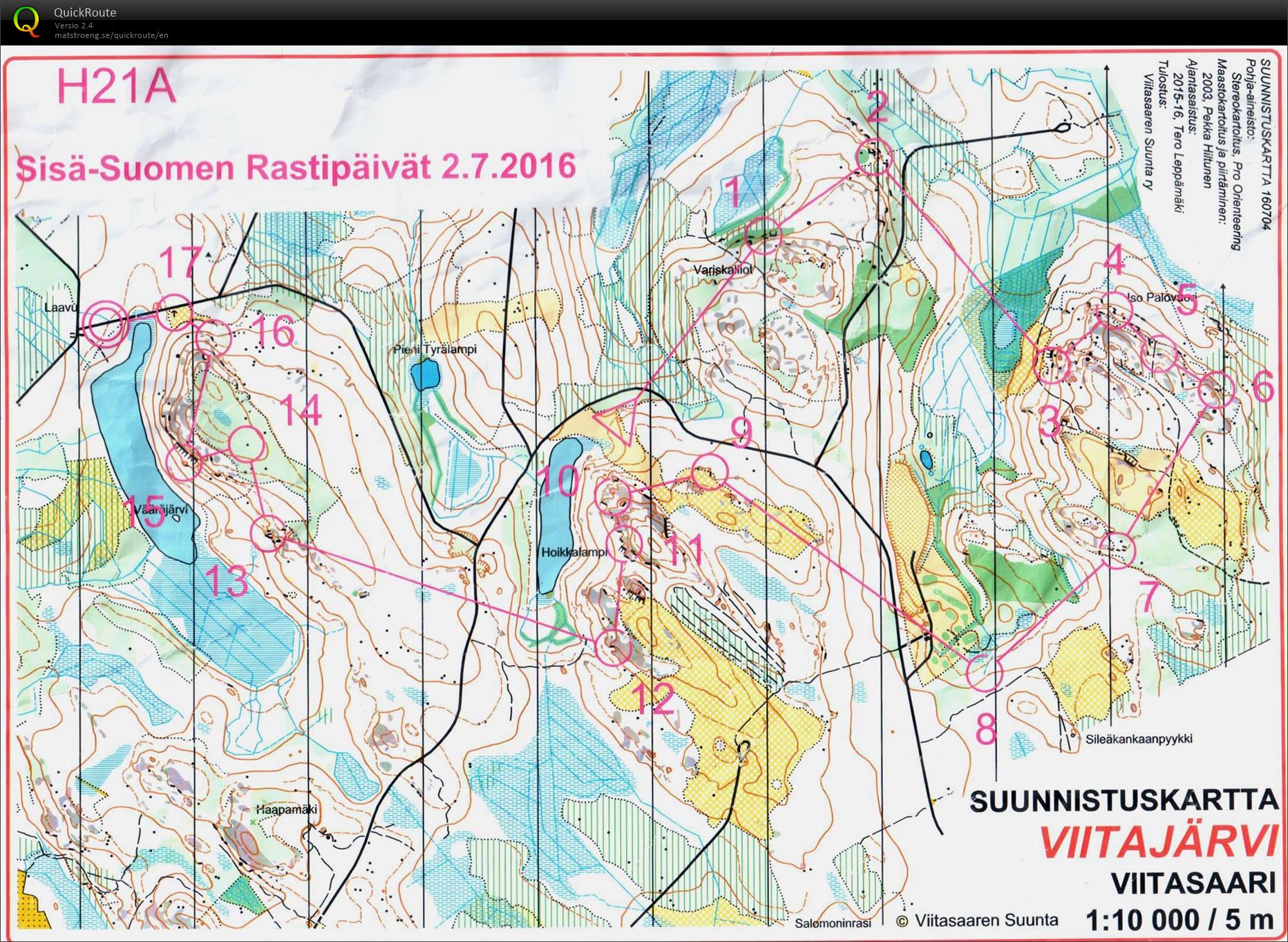 Sisä-Suomen rastipäivät (02/07/2016)