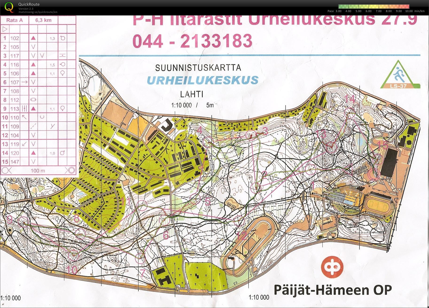 P-H Iltarastit, Urheilukeskus (27/09/2011)