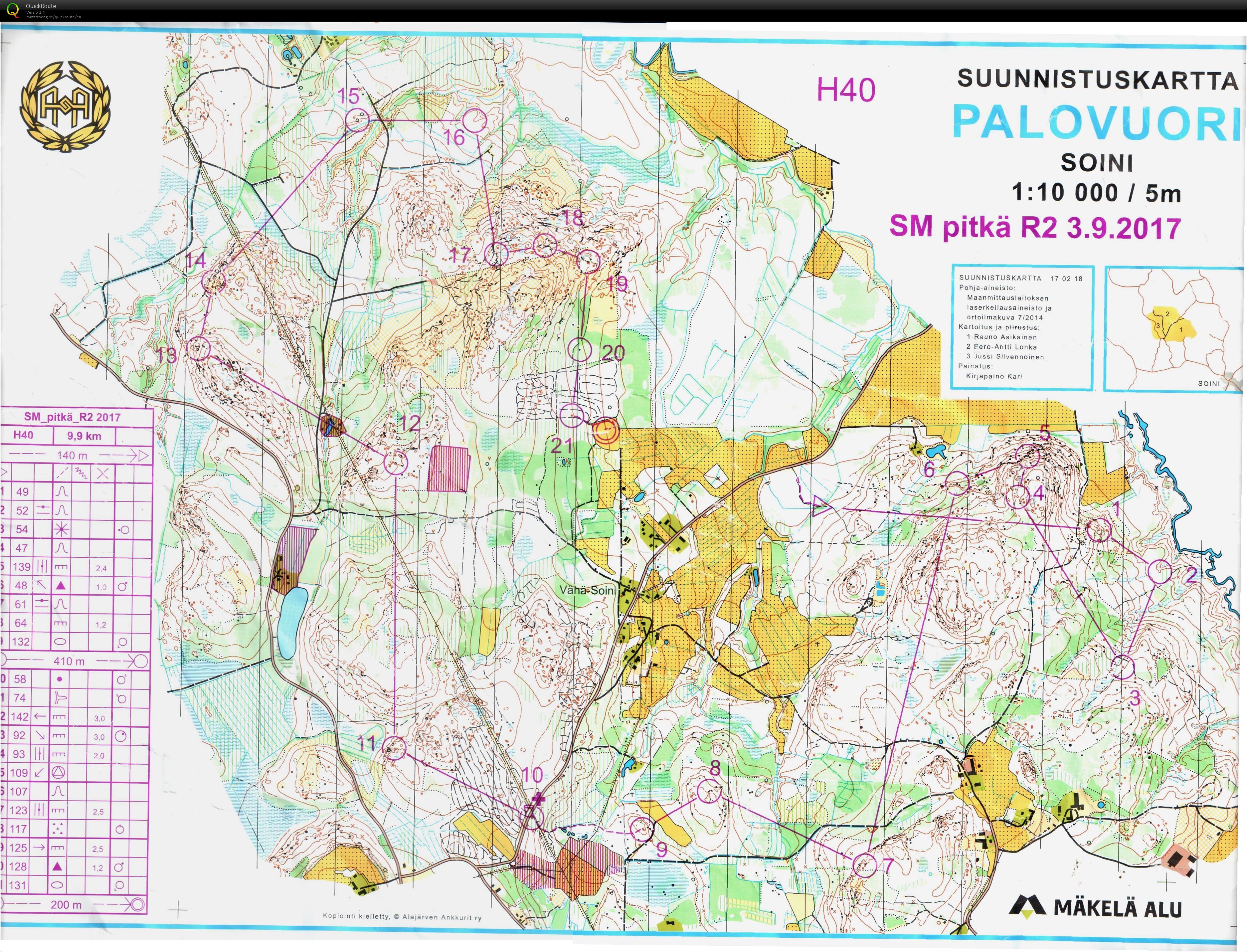 SM-pitkä, finaali (03/09/2017)