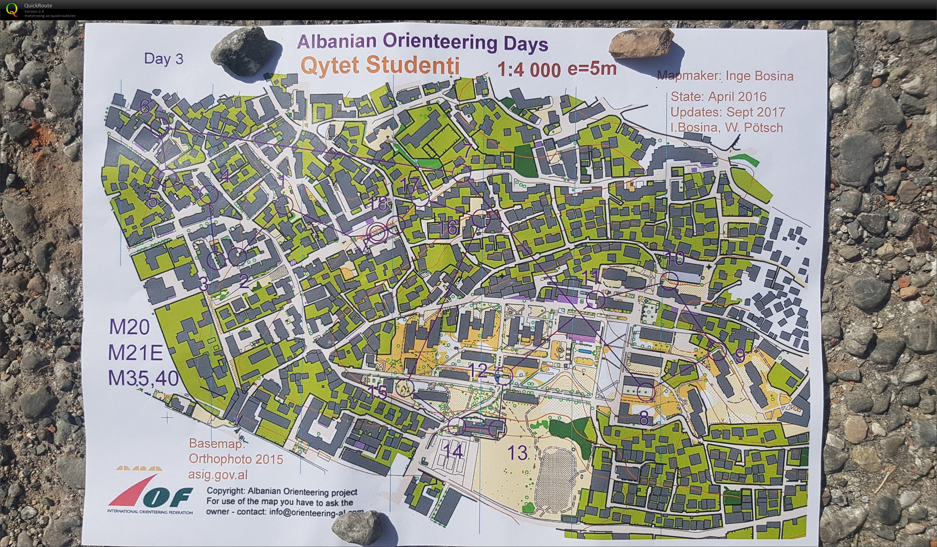 Albanian Orienteering Days (24/09/2017)