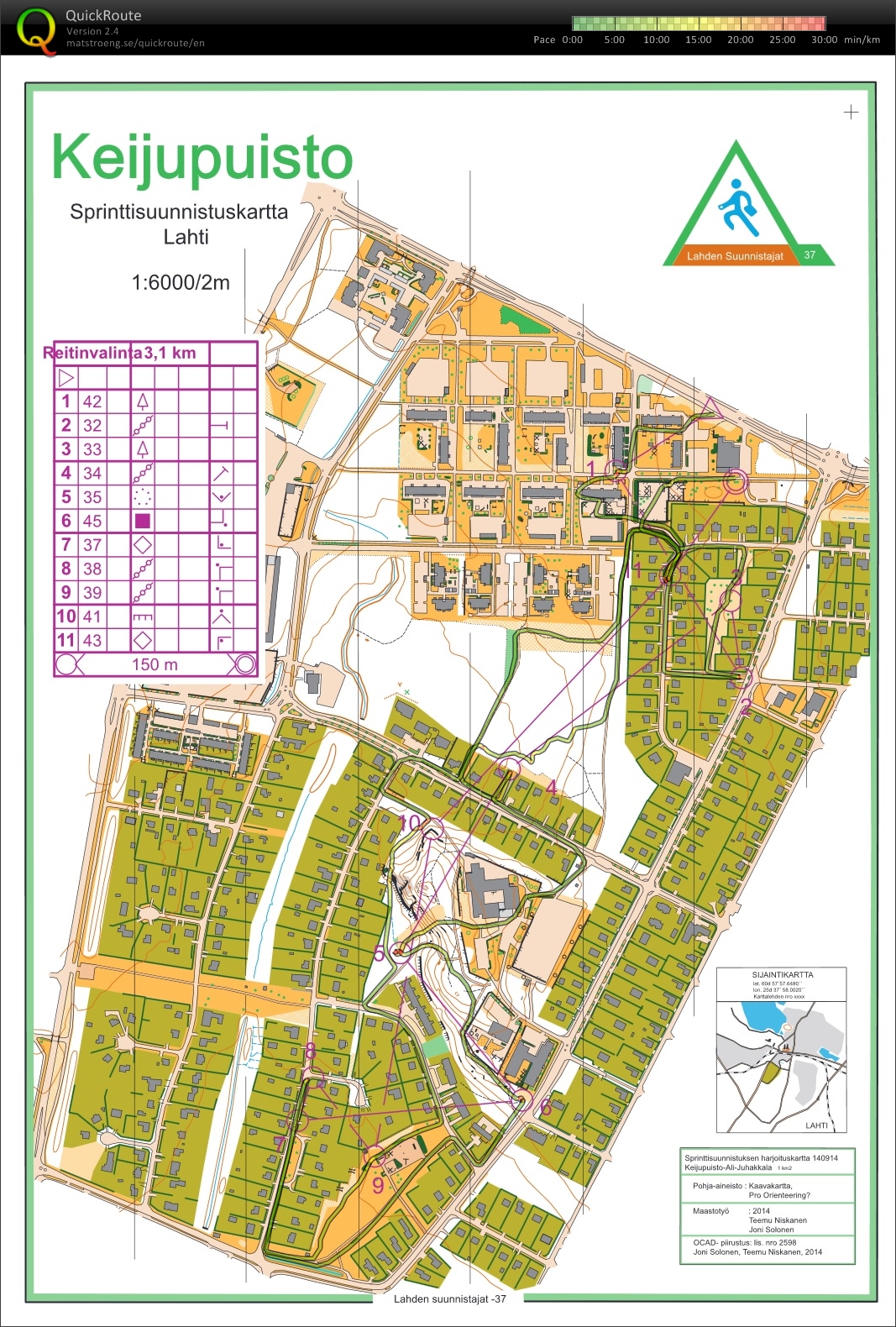 Juniors Sprint / Route choise (29/01/2018)